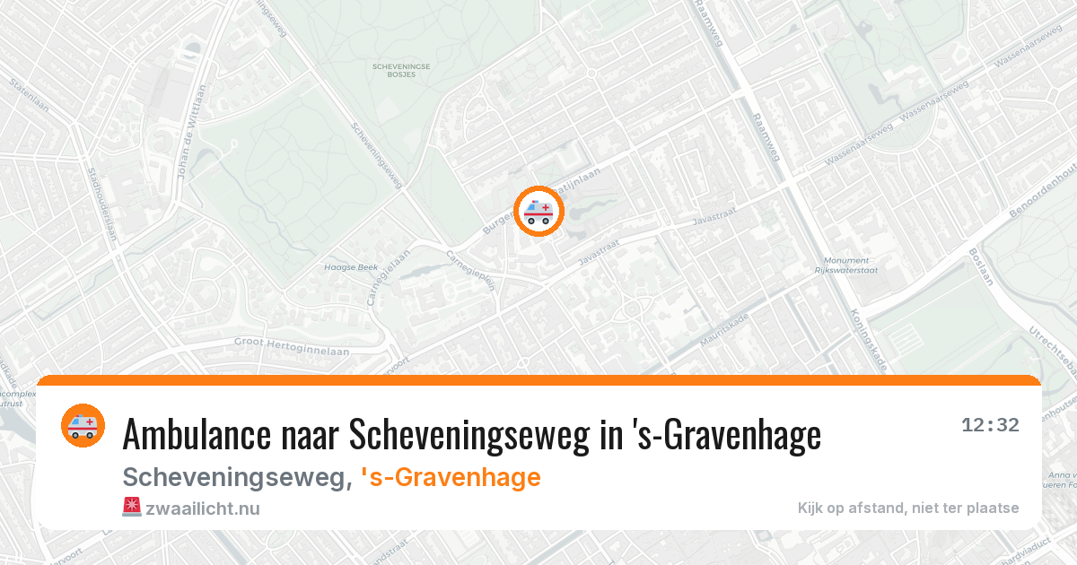 Ambulance naar Scheveningseweg in 's-Gravenhage — 24 mrt 2026