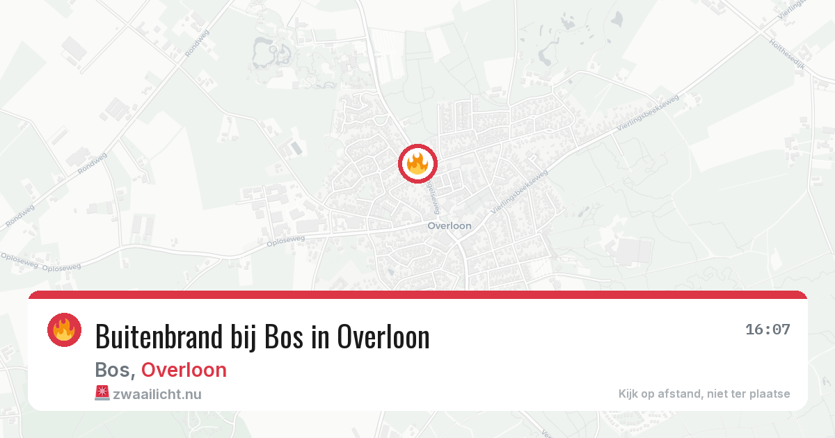 Buitenbrand bij Bos in Overloon — 24 jul 2026