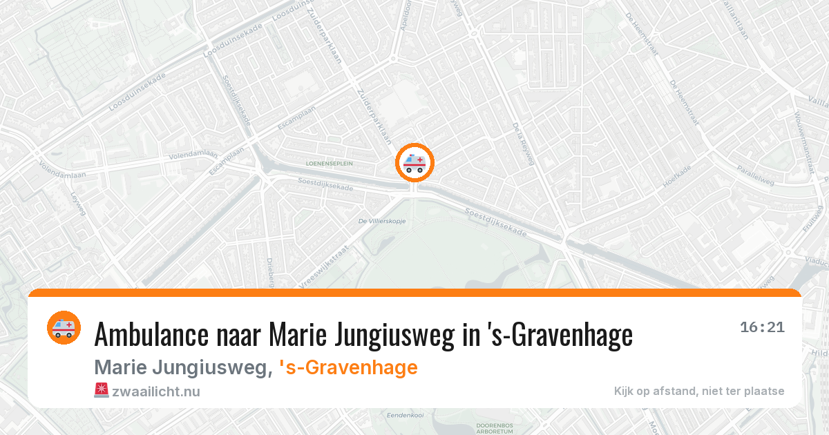 Ambulance naar Marie Jungiusweg in 's-Gravenhage — 10 jul 2026
