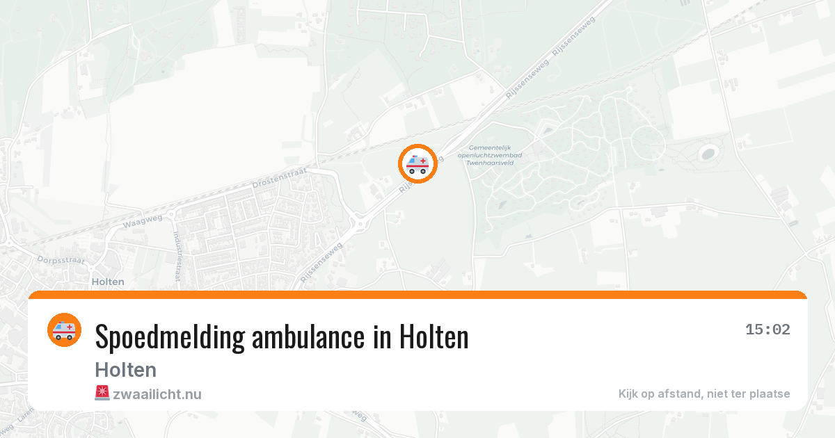 Spoedmelding ambulance in Holten — 7 mrt 2026