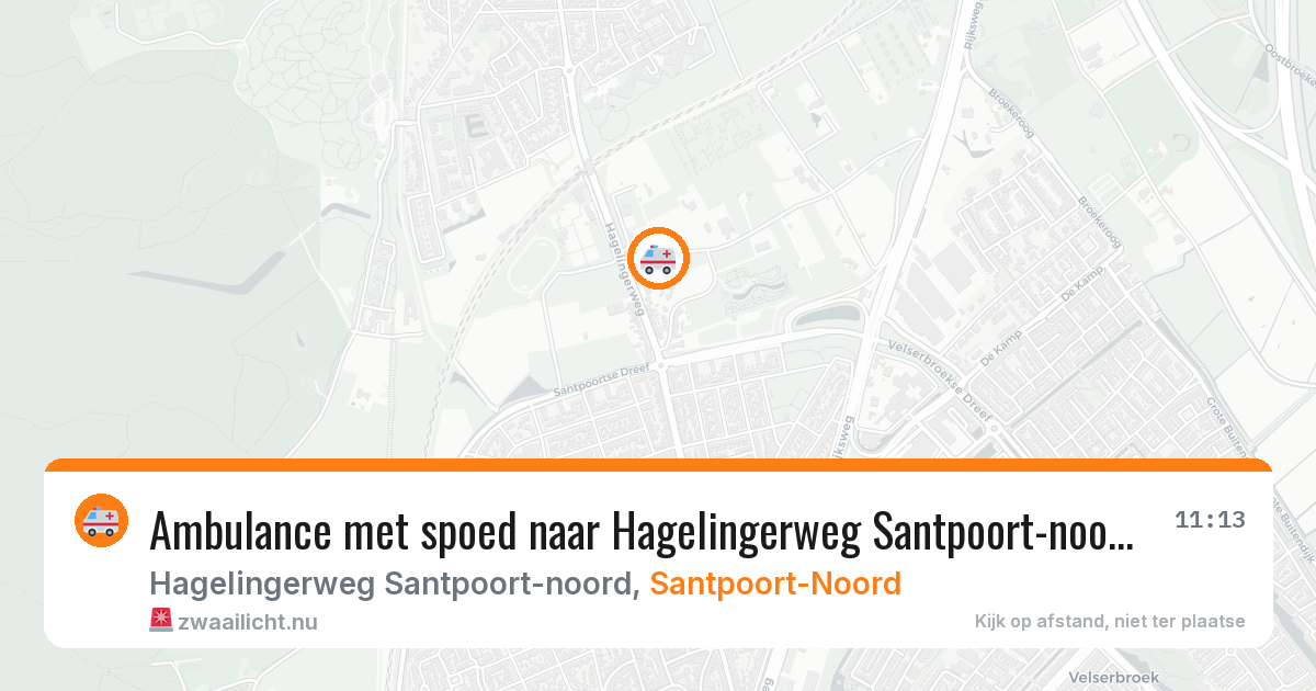 Ambulance met spoed naar Hagelingerweg Santpoort-noord in Santpoort-Noord — 2 jun 2026