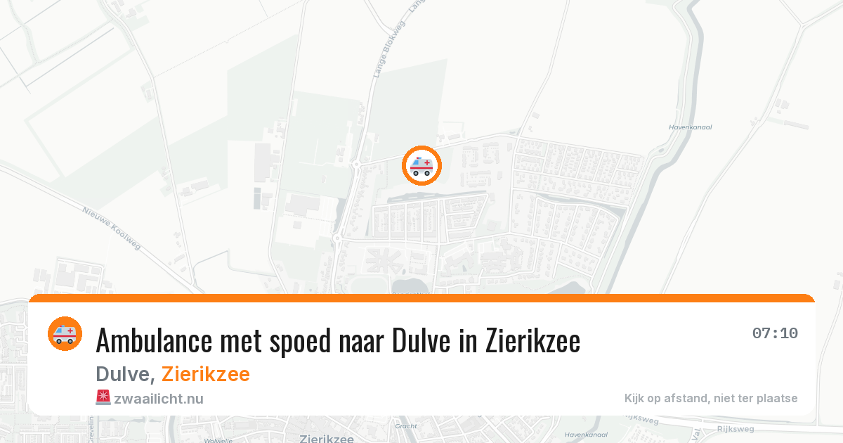 Ambulance met spoed naar Dulve in Zierikzee — 17 mrt 2026