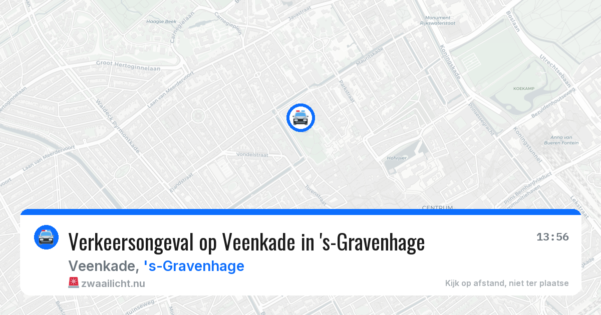 Verkeersongeval op Veenkade in 's-Gravenhage — 25 jul 2026