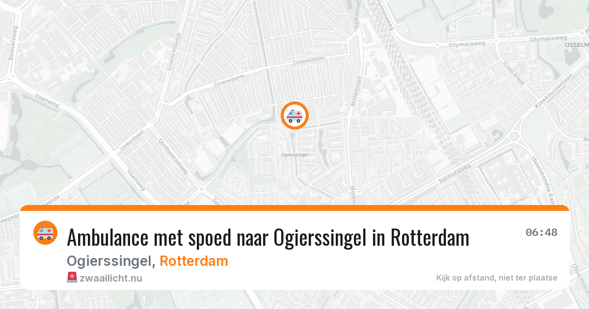 Ambulance met spoed naar Ogierssingel in Rotterdam — 14 jul 2026