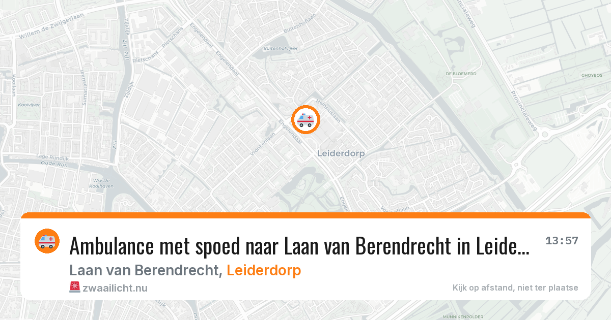 Ambulance met spoed naar Laan van Berendrecht in Leiderdorp — 20 jan 2026