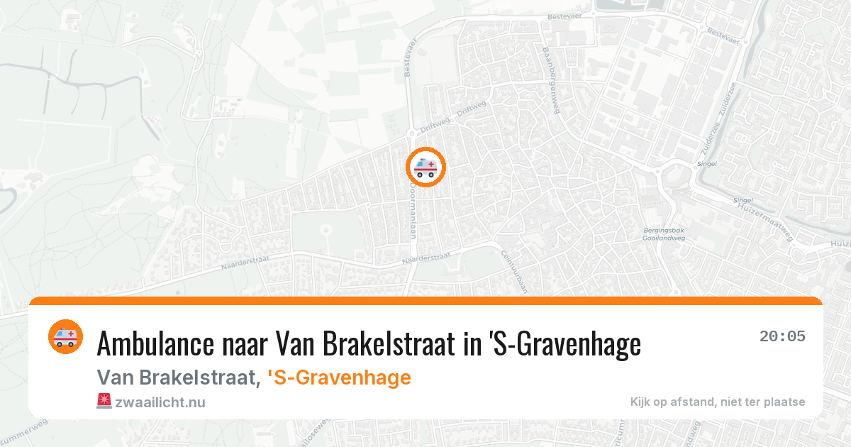 Ambulance naar Van Brakelstraat in 'S-Gravenhage — 26 mrt 2026