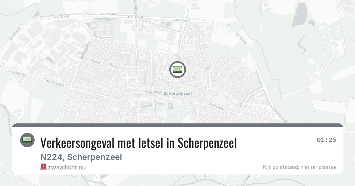 Verkeersongeval met letsel in Scherpenzeel — 10 jul 2026