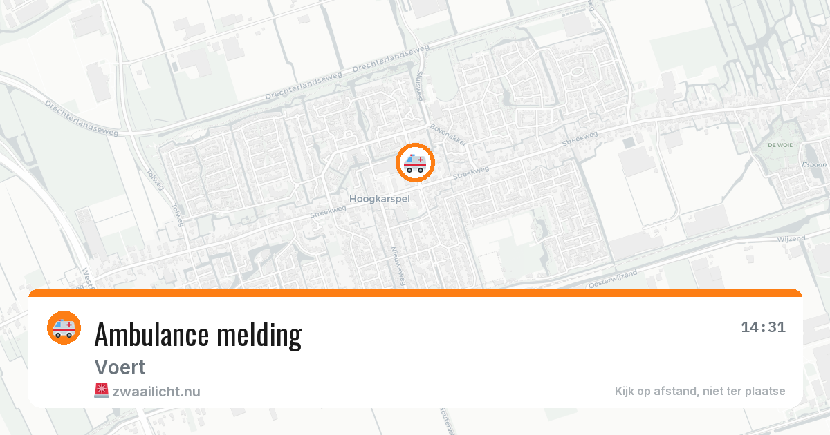 Ambulance melding — 16 jul 2026