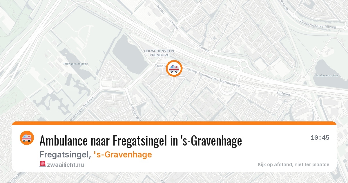 Ambulance naar Fregatsingel in 's-Gravenhage — 21 jul 2026
