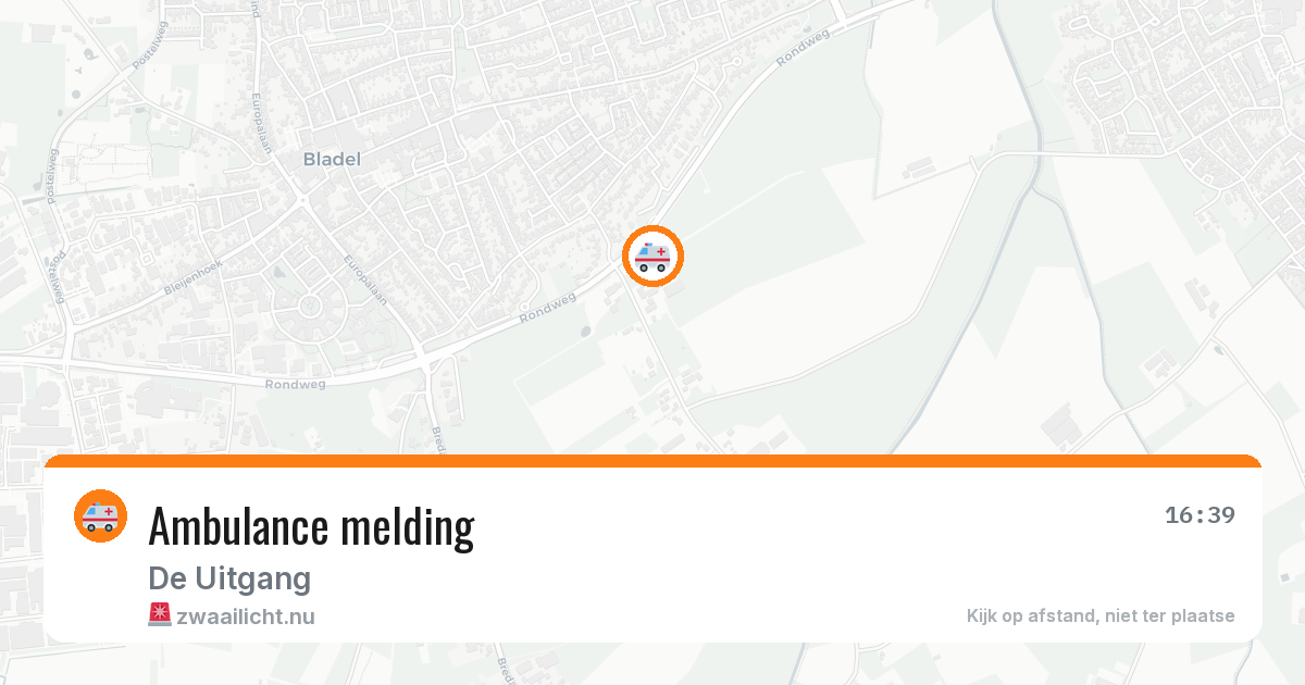 Ambulance melding — 13 jun 2026