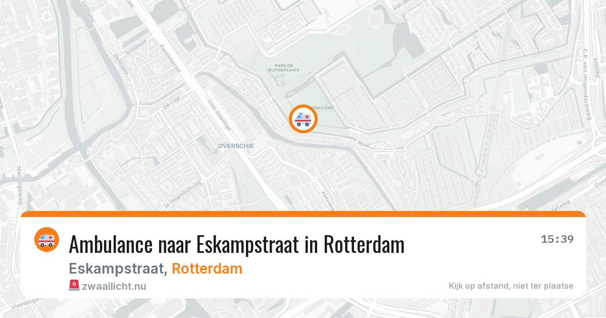 Ambulance naar Eskampstraat in Rotterdam — 26 mei 2026