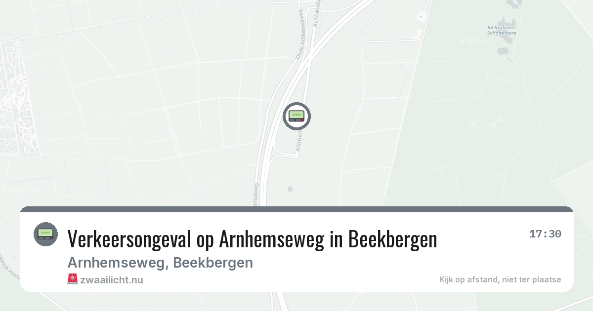 Verkeersongeval op Arnhemseweg in Beekbergen — 23 jul 2026