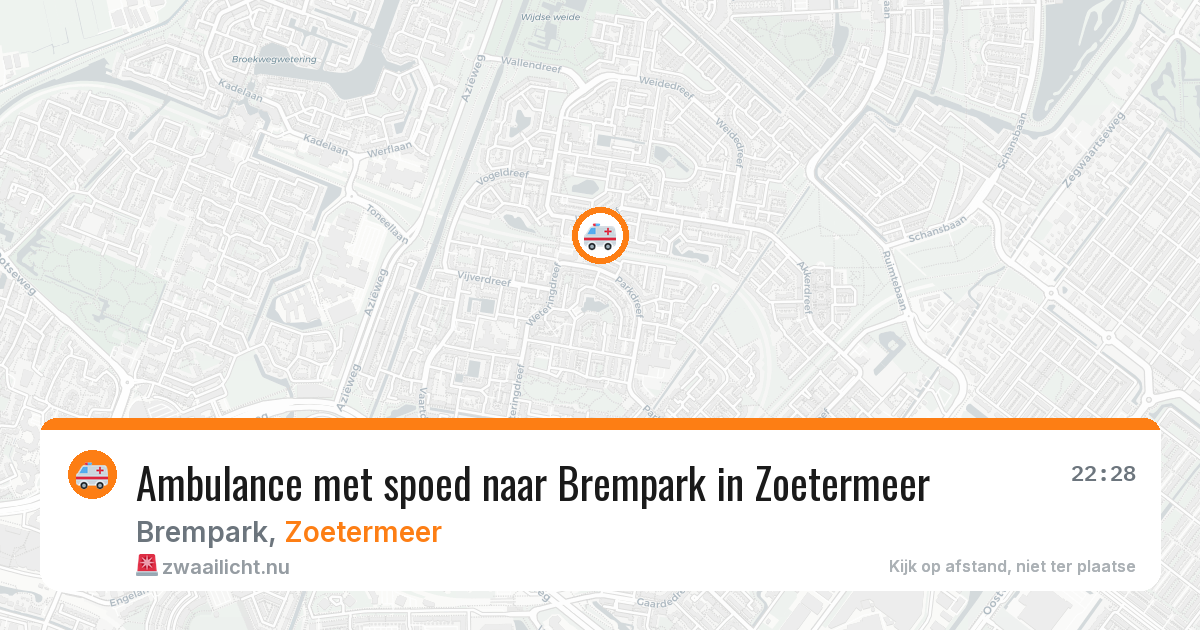 Ambulance met spoed naar Brempark in Zoetermeer — 24 jul 2026