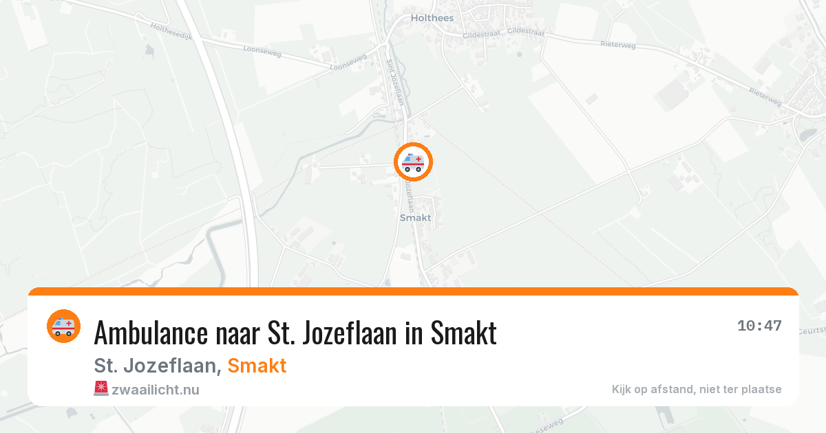 Ambulance naar St. Jozeflaan in Smakt — 31 mei 2026