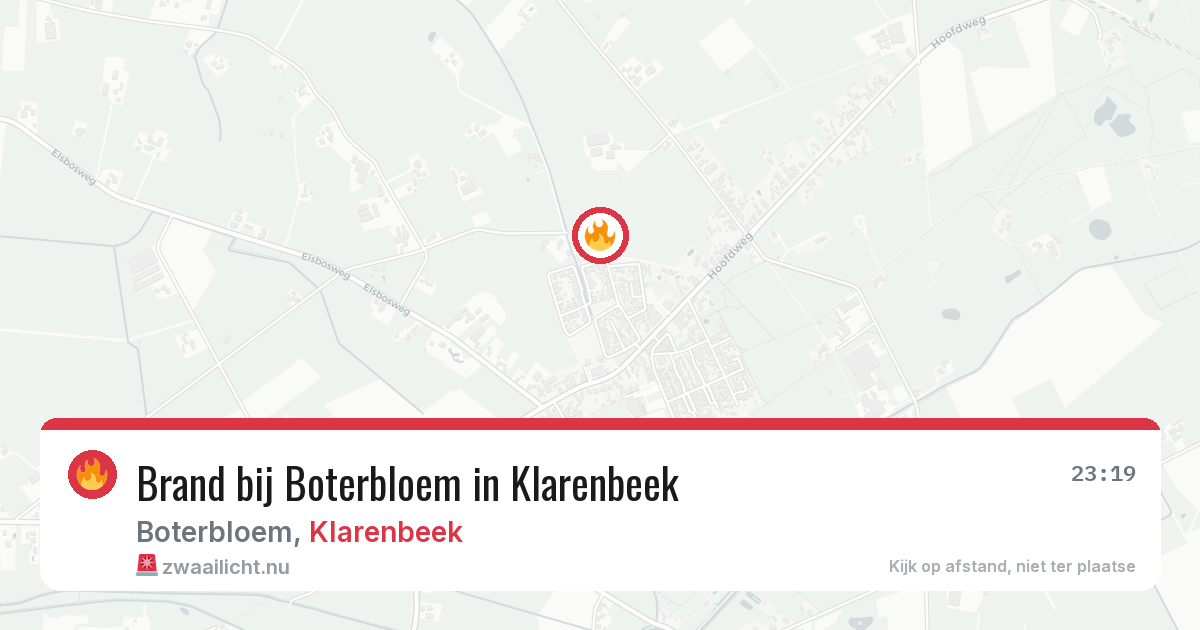 Brand bij Boterbloem in Klarenbeek — 4 jul 2026