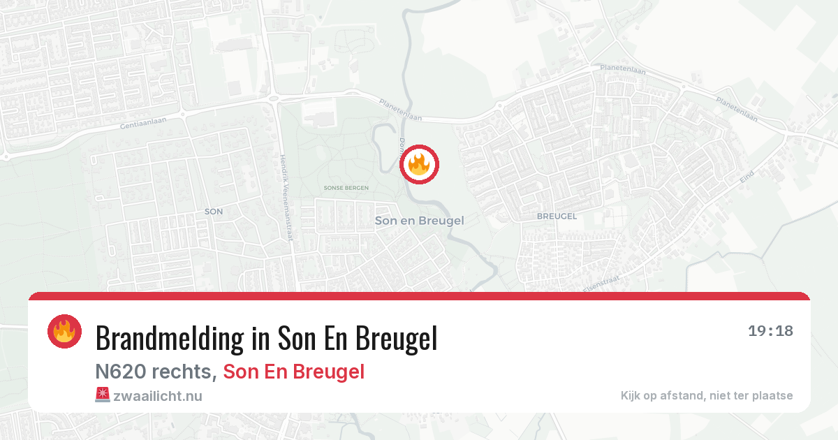 Brandmelding in Son En Breugel — 17 jul 2026