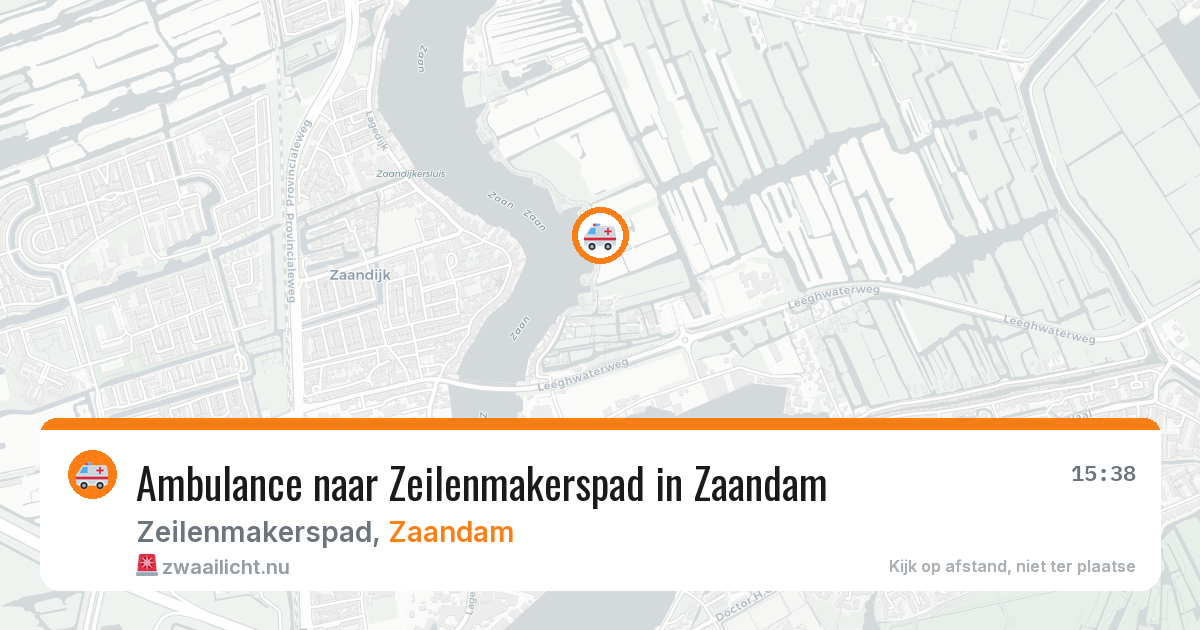 Ambulance naar Zeilenmakerspad in Zaandam — 19 jul 2026