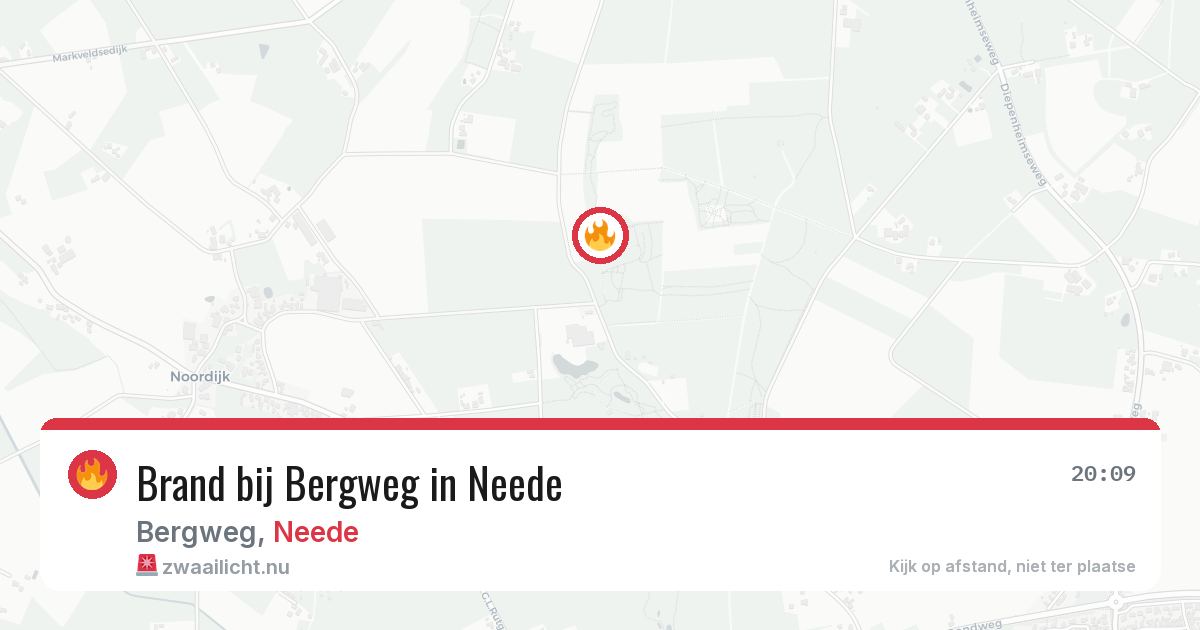Brand bij Bergweg in Neede — 8 jun 2026