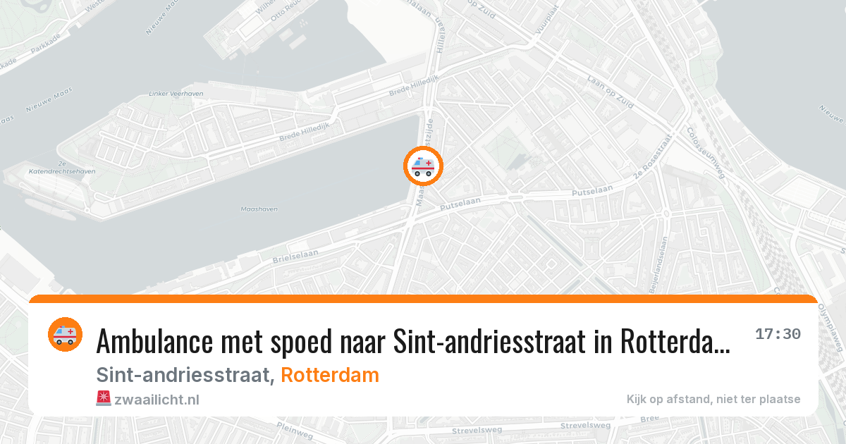 Ambulance met spoed naar Sint-andriesstraat in Rotterdam — 30 mrt 2026