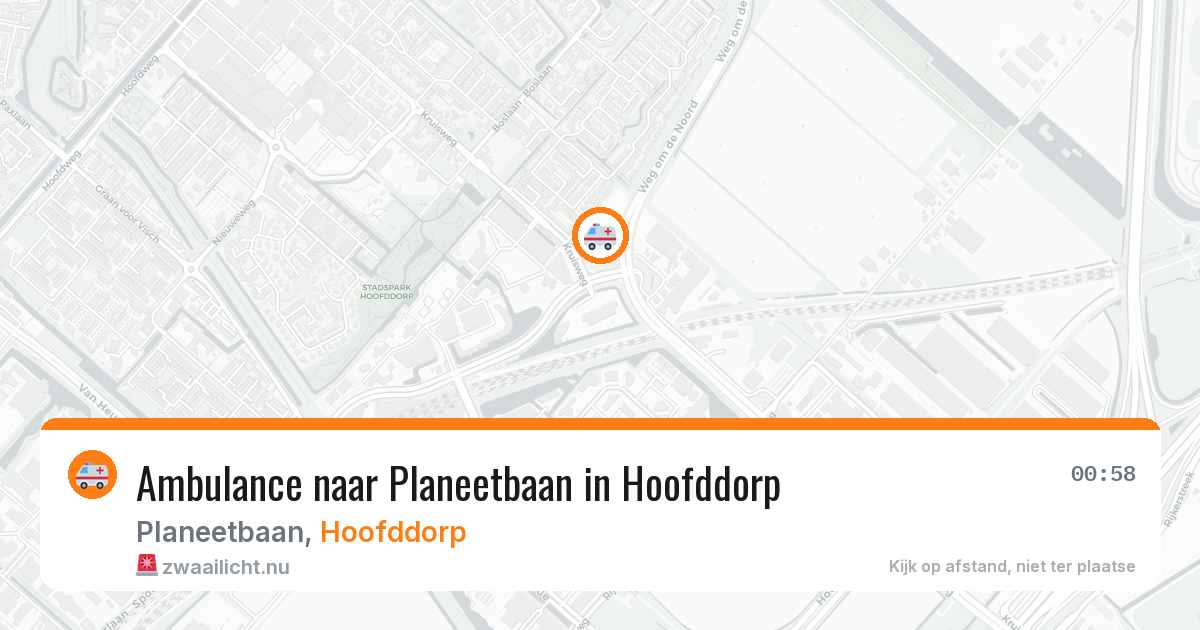 Ambulance naar Planeetbaan in Hoofddorp — 16 jul 2026
