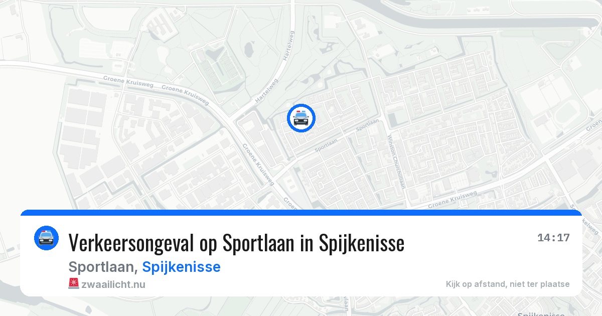 Verkeersongeval op Sportlaan in Spijkenisse — 22 mrt 2026