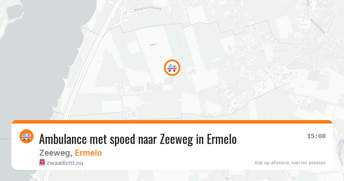 Ambulance met spoed naar Zeeweg in Ermelo — 9 mei 2026