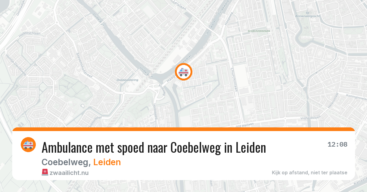 Ambulance met spoed naar Coebelweg in Leiden — 4 feb 2026