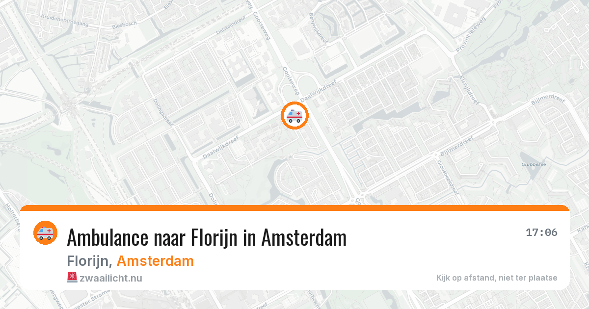 Ambulance naar Florijn in Amsterdam — 17 jul 2026