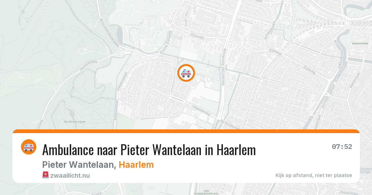 Ambulance naar Pieter Wantelaan in Haarlem — 17 mei 2026