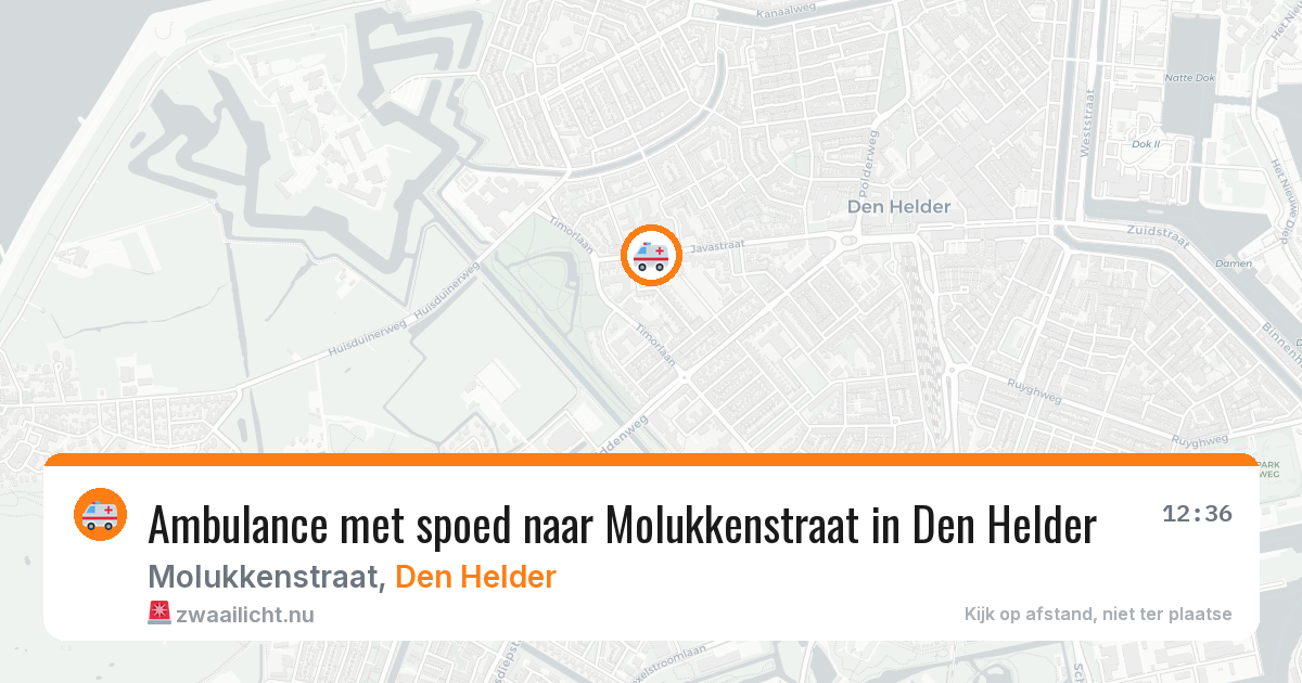 Ambulance met spoed naar Molukkenstraat in Den Helder — 14 mei 2026