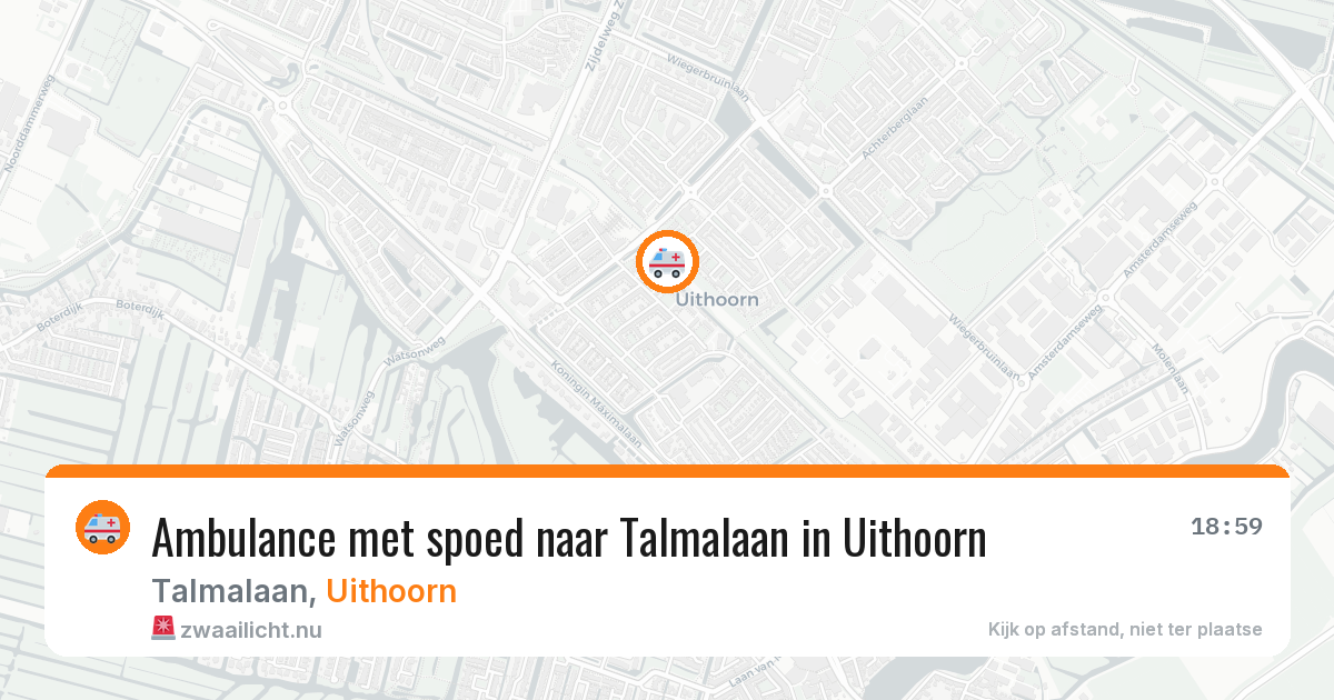 Ambulance met spoed naar Talmalaan in Uithoorn — 23 jul 2026