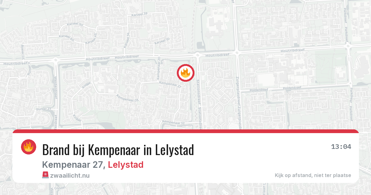 Brand bij Kempenaar in Lelystad — 7 jun 2026