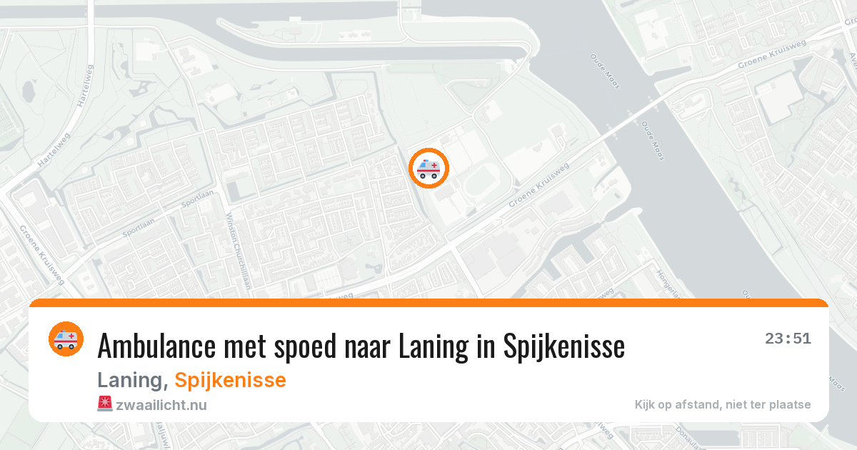 Ambulance met spoed naar Laning in Spijkenisse — 1 jun 2026