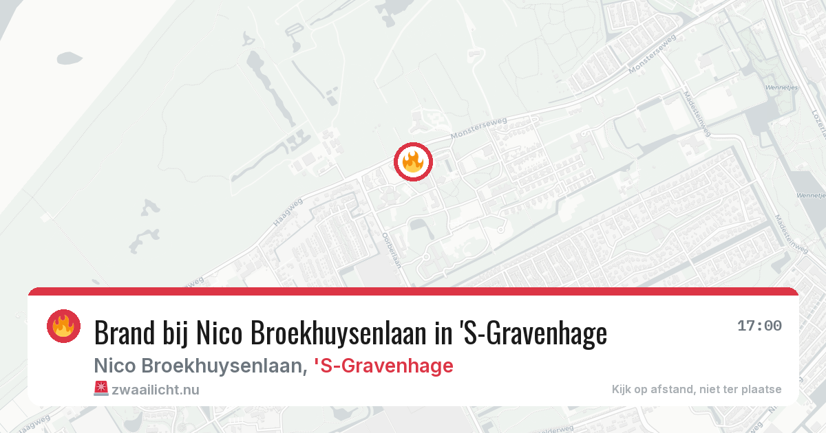 Brand bij Nico Broekhuysenlaan in 'S-Gravenhage — 26 jul 2026
