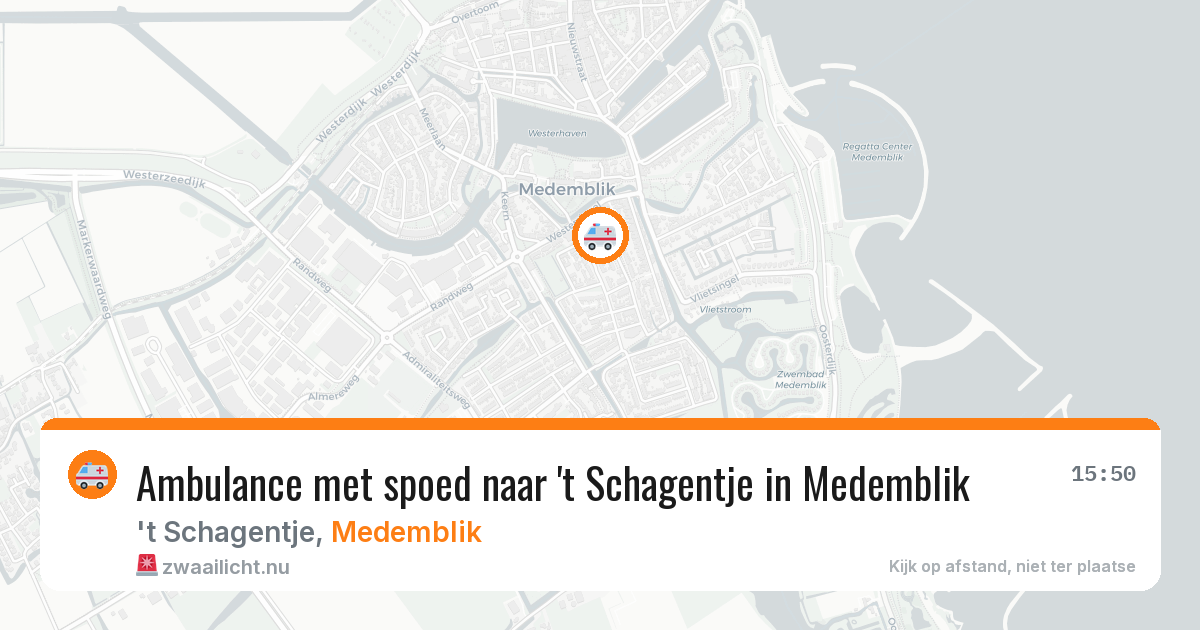 Ambulance met spoed naar 't Schagentje in Medemblik — 23 jul 2026