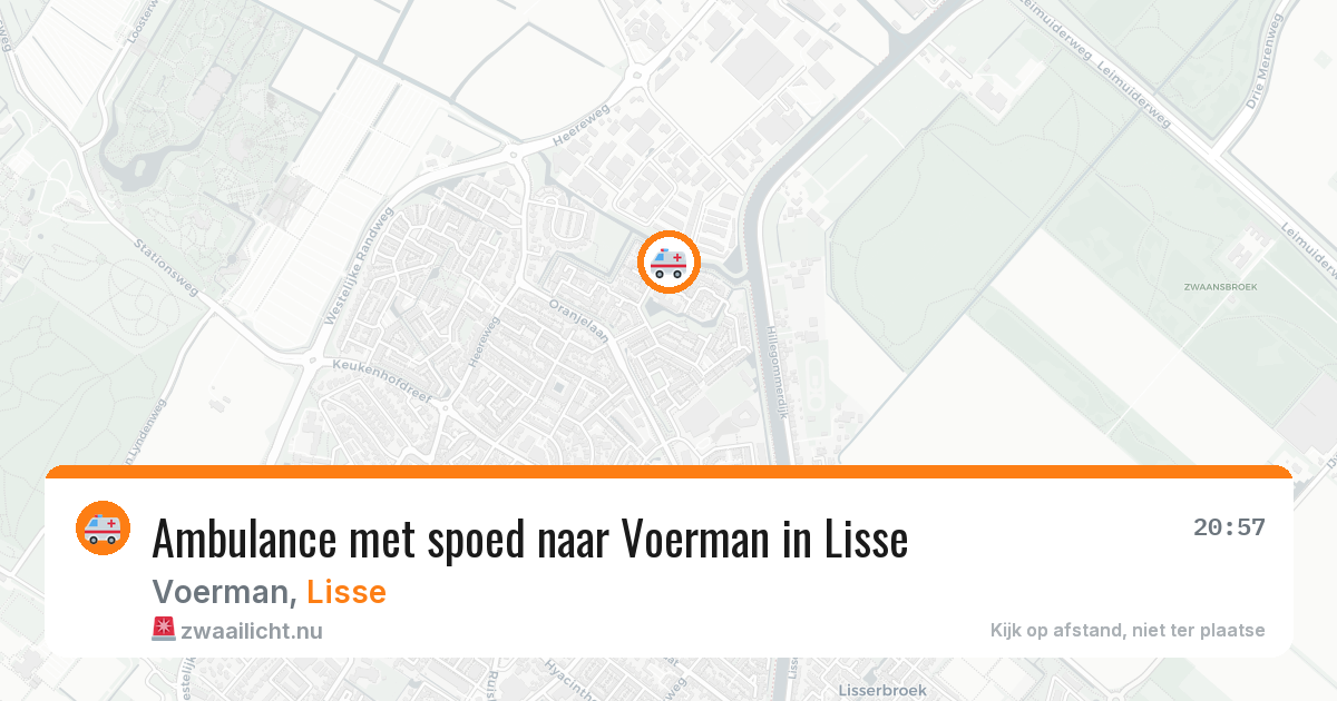 Ambulance met spoed naar Voerman in Lisse — 21 jan 2026