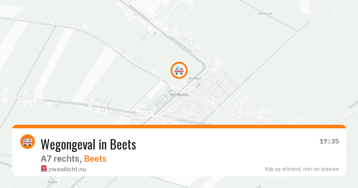 Wegongeval in Beets — 5 mrt 2026