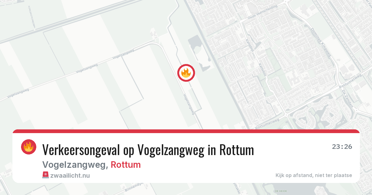 Verkeersongeval op Vogelzangweg in Rottum — 21 feb 2026