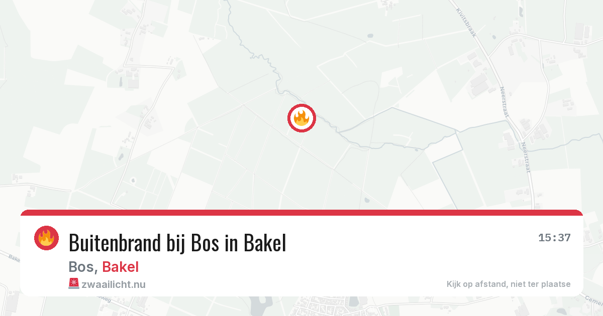 Buitenbrand bij Bos in Bakel — 11 jul 2026