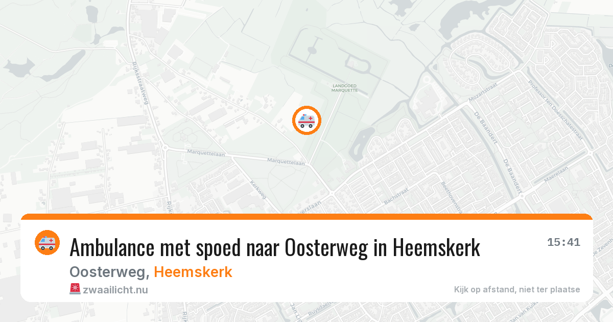Ambulance met spoed naar Oosterweg in Heemskerk — 30 mei 2026