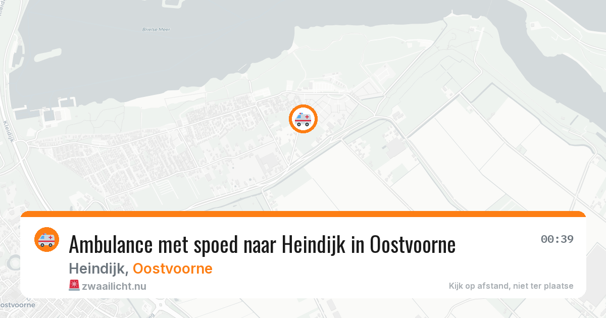 Ambulance met spoed naar Heindijk in Oostvoorne — 13 jul 2026