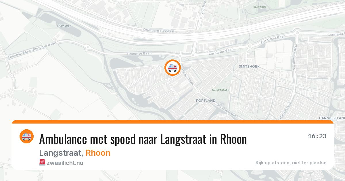 Ambulance met spoed naar Langstraat in Rhoon — 31 mrt 2026