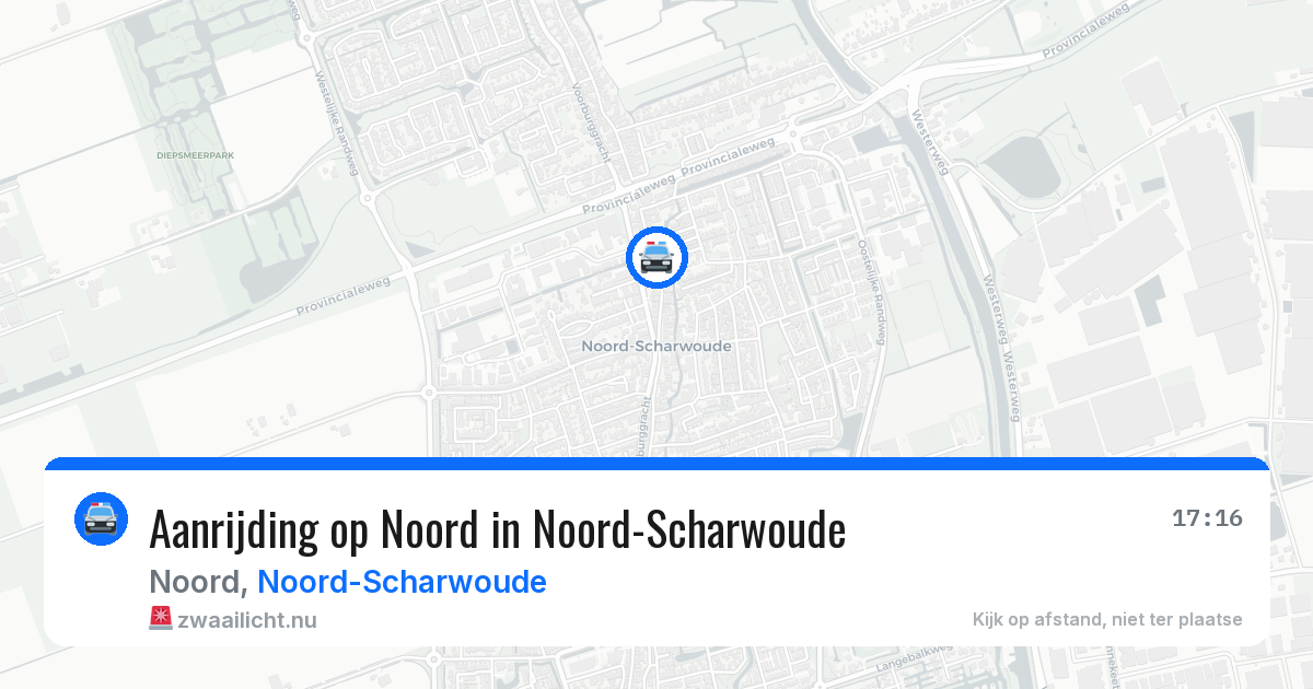Aanrijding op Noord in Noord-Scharwoude — 5 jun 2026