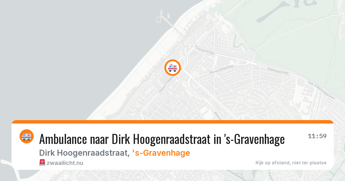 Ambulance naar Dirk Hoogenraadstraat in 's-Gravenhage — 6 jun 2026