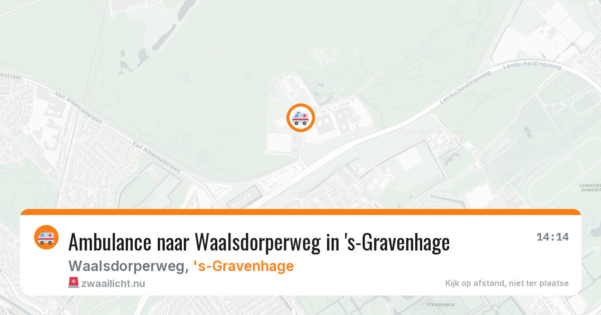 Ambulance naar Waalsdorperweg in 's-Gravenhage — 26 feb 2026
