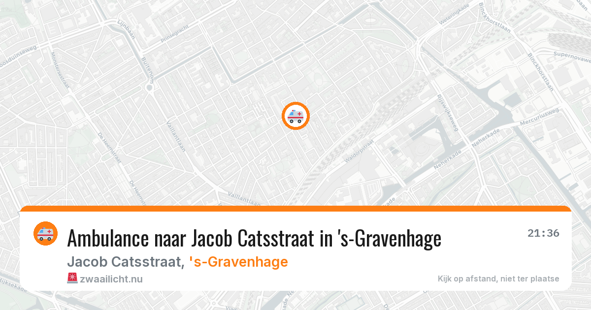 Ambulance naar Jacob Catsstraat in 's-Gravenhage — 19 jul 2026