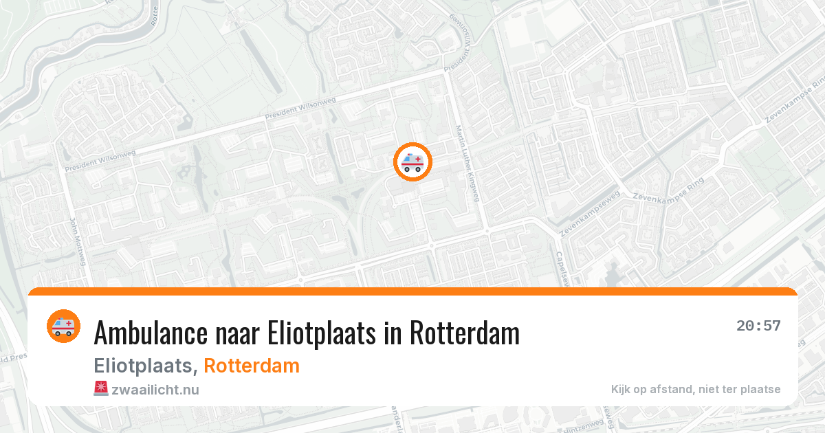 Ambulance naar Eliotplaats in Rotterdam — 17 jul 2026