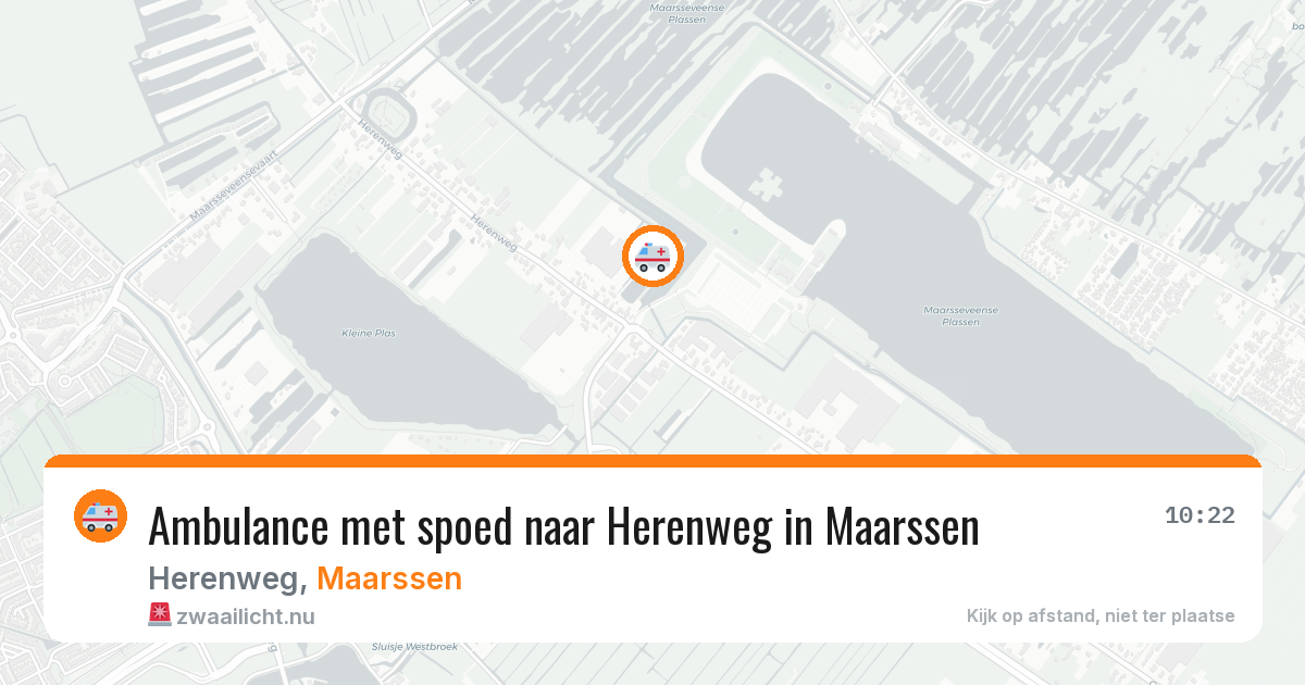 Ambulance met spoed naar Herenweg in Maarssen — 14 mei 2026