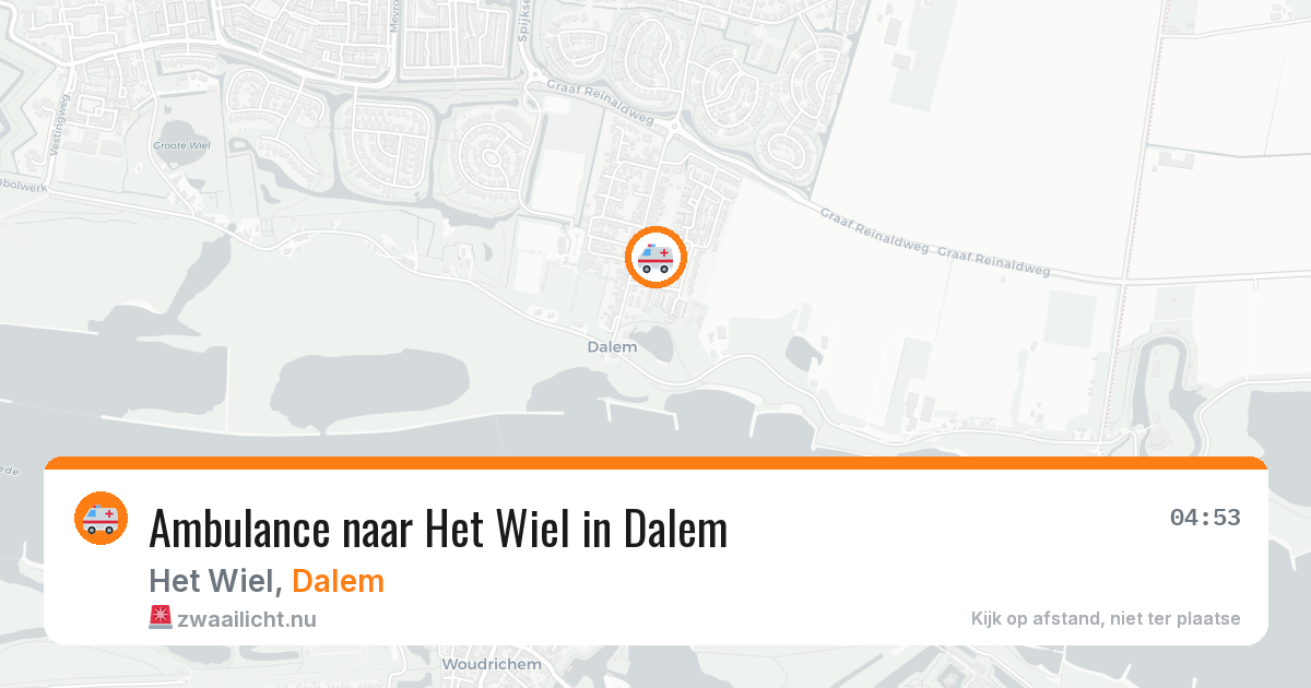 Ambulance naar Het Wiel in Dalem — 15 apr 2026