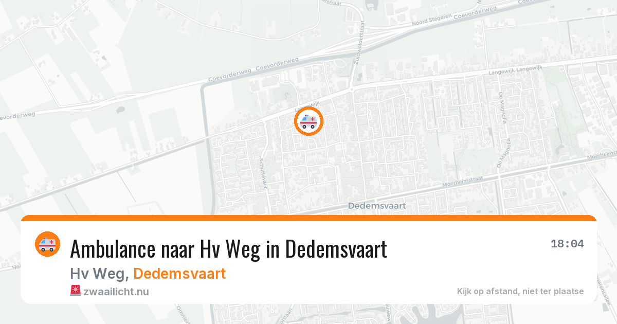 Ambulance naar Hv Weg in Dedemsvaart — 5 jun 2026